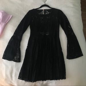 Black Lace Free People Dress